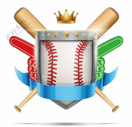棒球运动标志图片