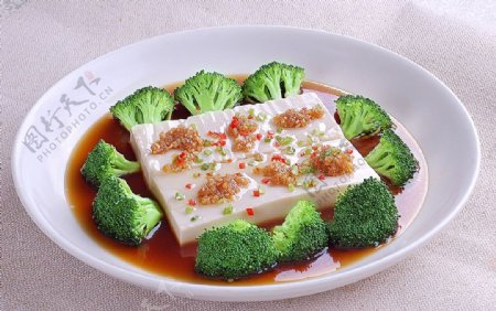 百花蒸豆腐图片