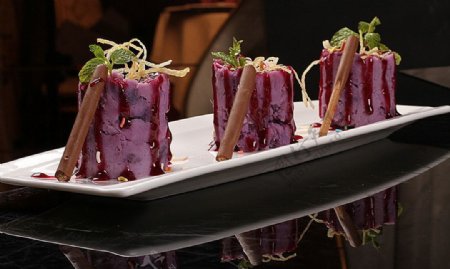 沪菜紫薯山药图片