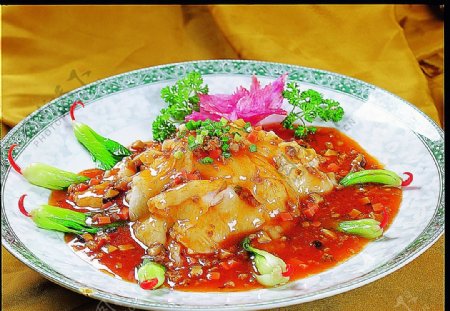 鄂菜臊子海参烧鱼肚图片